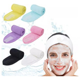 Diadema Spa Facial Maquillaje Velcro 6 Colores Diferentes