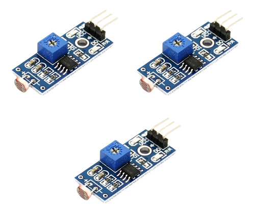 X3 Modulo Sensor De Luz Con Ldr Fotoresistor Arduino Hobb