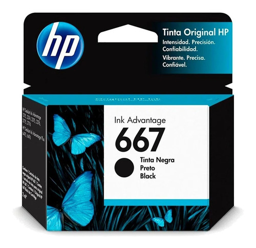 Cartucho Hp 667 Negro Original Ink Advantage