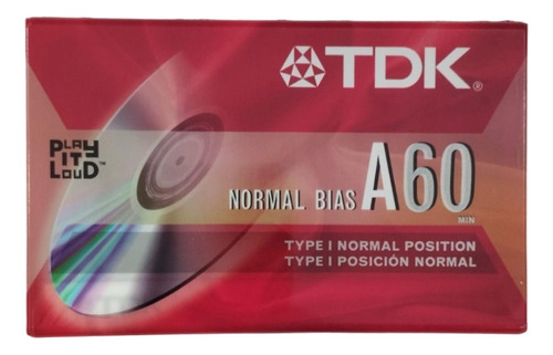 Cassette Audio Tape Tdk A60 Min Normal Bias Type I X3 Uni