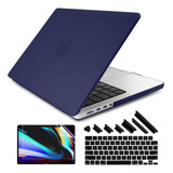 Funda Rígida Dongke Para Macbook Pro 16  2485 Navy Blue