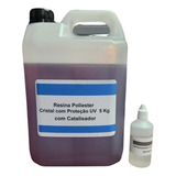 Resina Poliester Cristal Baixa  5 Kg - Com Protecao Uv  