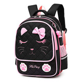 Mochila Escolar Gato Negro - Niñas - Arco - Junlion