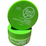 Green Matte Hair Wax- Cera Matte Red One- Distribu Exclu Col