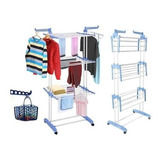 Tendedero Organizador Colgador Ropa Plegable 3 Niveles Xl Pr