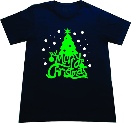 Camisetas Navideñas Arbolito Merry Christmas Adultos Y Niños