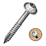 Milescraft Tornillos 1 Pulgada Torx 25mm X1000 Und. Coarse