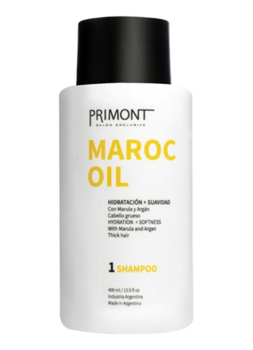 Primont Shampoo Maroc Oil C/marula Y Argan X 400 Ml
