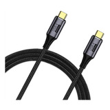 Cable Usb4 Thunderbolt 4, 40 Gbps 8k @60hz Pd 240w Color Negro