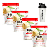 Kit 4x Hipercalórico Best Mass 3kg Refil Body Shape + Brinde