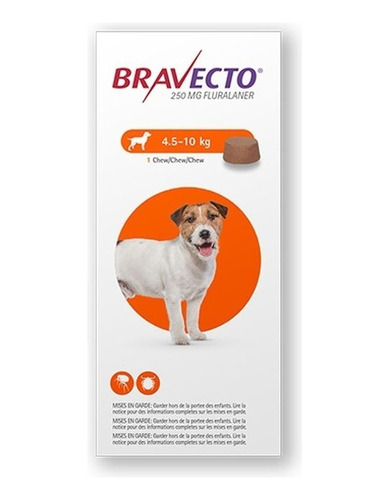 Bravecto Antipulgas Pastilla Perros 4.5-10kg