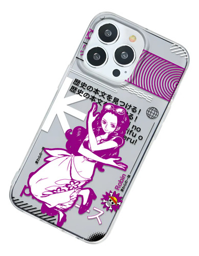 Funda Para iPhone One Piece Nico Robin Sombreros Paja Case