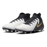 Tenis Para Fútbol Nike Phantom Luna 2 Club Top Mg Color Blanco/moneda De Oro Metalizado/negro Talla 27 Mx