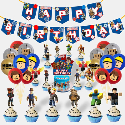 Globos Decorativos Para Fiestas De Cumpleaños Roblox | Meses sin interés