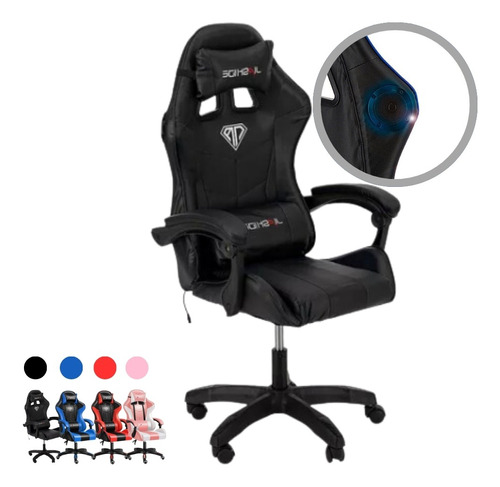 Silla Gamer Reclinable Ergonomica Escritorio Con Altavoces 