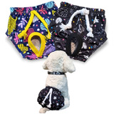 Sunga 2 Peças Cueca Cachorro Moda Praia Roupa Pequeno Porte