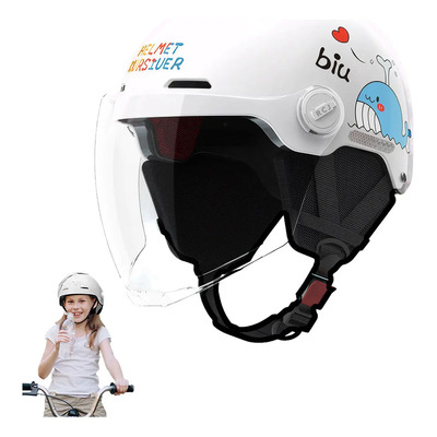 Casco Protección Infantil Bicicleta Patinete Visera 48-53cm, Casco Ligero Protecciones De Bicicleta Para Niño Con 3 Cinta Reflectante Ajuste y Ventilación, Para niños Para Patineta, Patinar, Bicicleta | MercadoLibre