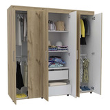 Closet Amatista 6 Puertas / 2 Cajones - Duna /blanco