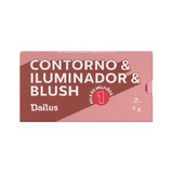 Paleta De Contorno , Iluminador E Blush Dailus Numero 1