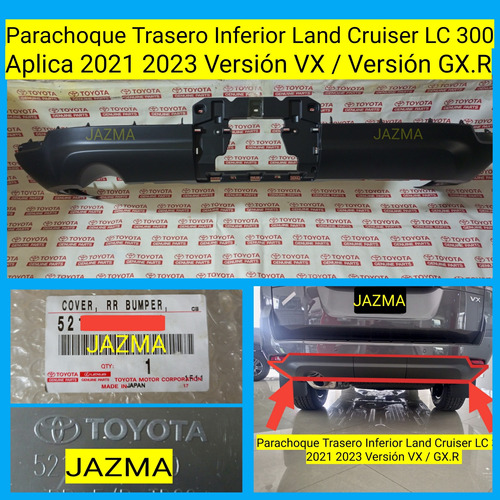 Parachoque Trasero Land Cruiser Lc 300 Vx 2023 2024 Original Foto 2
