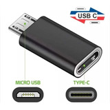 Convertidor Micro Usb Macho A Tipo C Hembra Otg Carga Datos