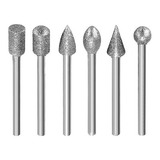 6 Fresas Diamantadas Metal Vidrio Para Taladros Tipo Dremel