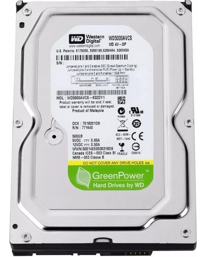 Hd 500gb Western Digital Desktop