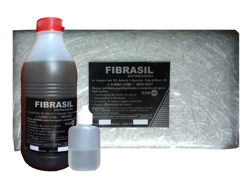 Kit Fibra De Vidro 140cmx35cm Mais Resina 500g E Catalisador