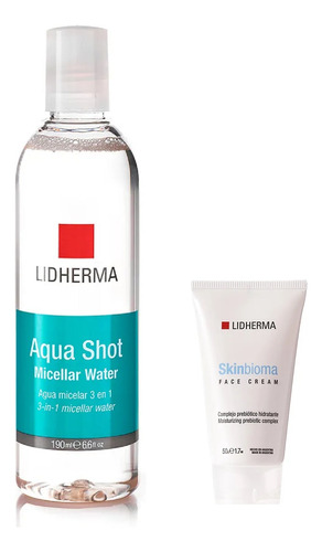 Aqua Shot Locion Micelar + Skinbioma Hidratante Lidherma