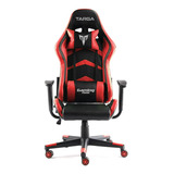 Silla Pc Gamer Targa Hero Pro Red Cuero Sintetico 180º 160kg