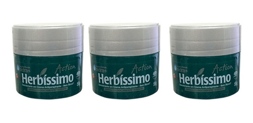 Desodorante Herbissimo Creme Com 3 Unidades