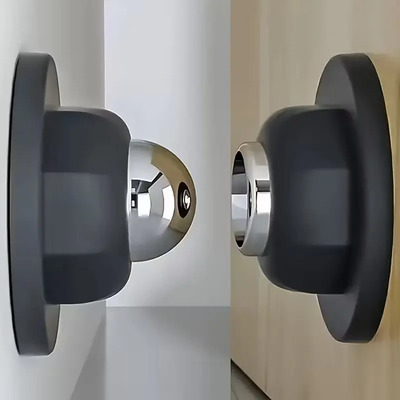 Tope Magnético De Silicón Para Puertas Generic Black Variation | Envío gratis