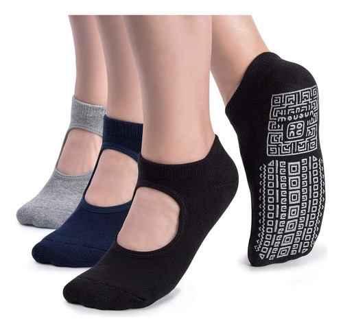 Unenow Calcetines De Yoga Antideslizantes Para Mujer Con Coj