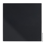 Placa Cega 4x4 - - Recta Black Satin Fosco Cor Black Fosco