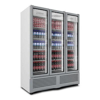 Refrigerador comercial vertical Imbera G342 1162 L 3 puertas gris 1.5 m de ancho Temperatura: 2°C a 6°C | Meses sin interés