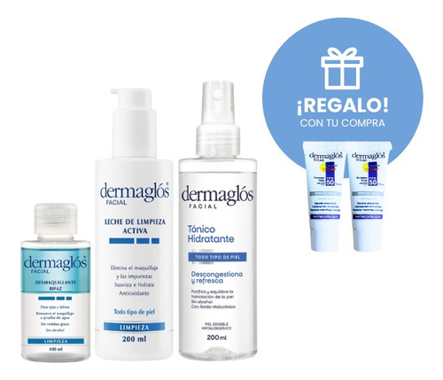 Dermaglós Rutina Facial Desmaquillante