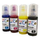 Tinta Sublimar Sublimación Evt C M Y K 70ml Ecofit Serie L Tinta Cmyk