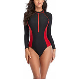 Traje De Baño Para Mujer, Traje De Buceo Y Surf De Una Pieza