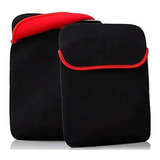 Funda Para Portátil De 14 Pulgadas, En Neopreno, Negro Rojo