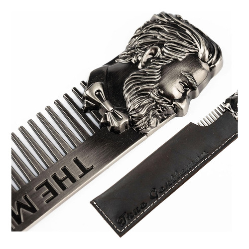 Peine De Metal Para Hombre  Peine Para Cabello Y Barba Con