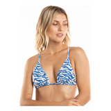 Corpiño Bikini Rusty Crazy Blues Triangulo Mujer Animal Prin