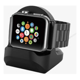 Base Suporte Para Carregar Apple Watch Doc Silicone Preto