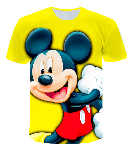 Camisa De Verano De Mickey Mouse De Disney Estampada En 3d