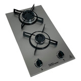 Fogão Cooktop Gás 2 Bocas Inox Com Acend. Automático