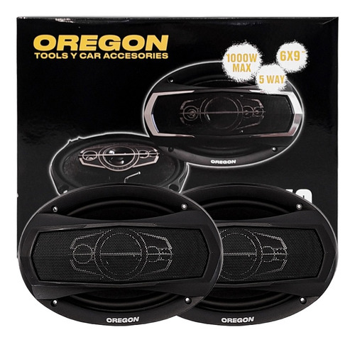 Juego De Parlantes 6x9 Oregon 1000 Watts Max 5 Vias 