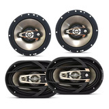 Kit Top Auto Falantes 6x9 300w 69 + Falante 6 160w Hurricane