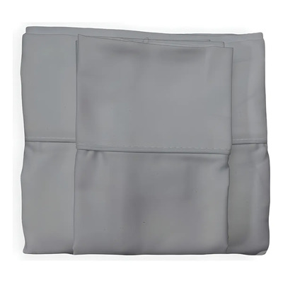 Spring Air Sabana Heaven 100% Algodón 400 Hilos - Individual Color Gris Diseño De La Tela Liso
