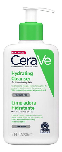 Limpiador Facial Hidratante Cerave Piel Normal A Seca 236ml