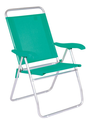 Cadeira Reclinável Mor Boreal Alumínio Anis - 2169 Cor Verde
