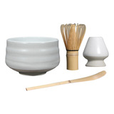 Kits De Batidor Matcha Japonés, Soporte De Batidor Blanco